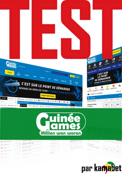 Test de l'opérateur Guinée Games